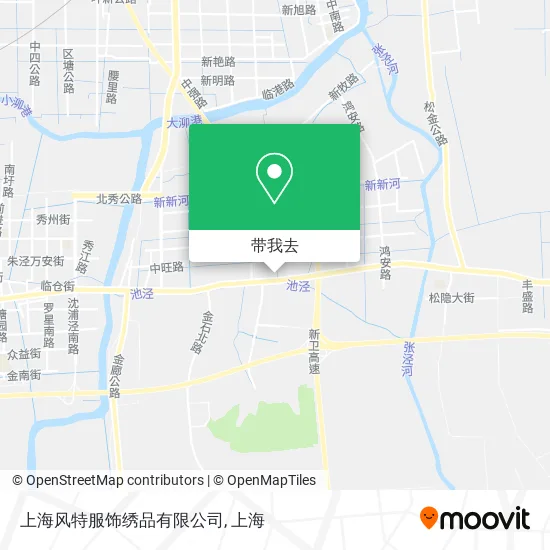 上海风特服饰绣品有限公司地图