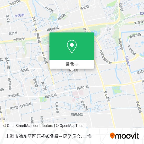 上海市浦东新区康桥镇叠桥村民委员会地图