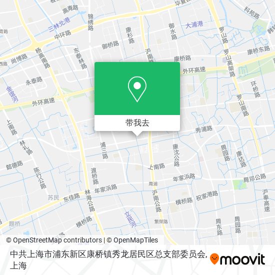 中共上海市浦东新区康桥镇秀龙居民区总支部委员会地图