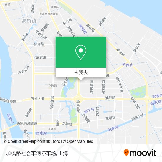 加枫路社会车辆停车场地图