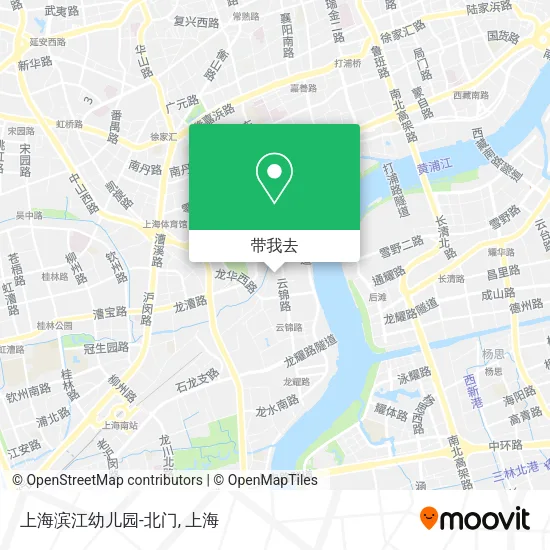 上海滨江幼儿园-北门地图