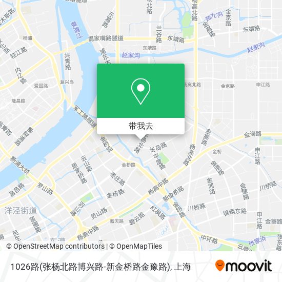 1026路(张杨北路博兴路-新金桥路金豫路)地图