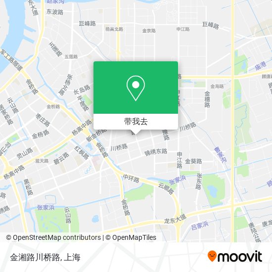 金湘路川桥路地图