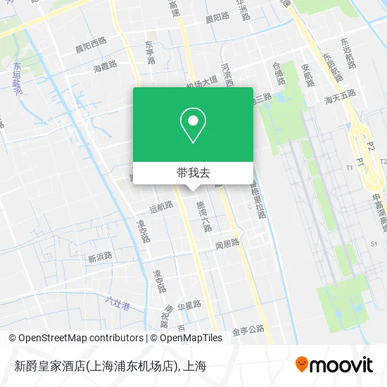 新爵皇家酒店(上海浦东机场店)地图