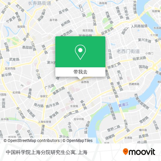 中国科学院上海分院研究生公寓地图