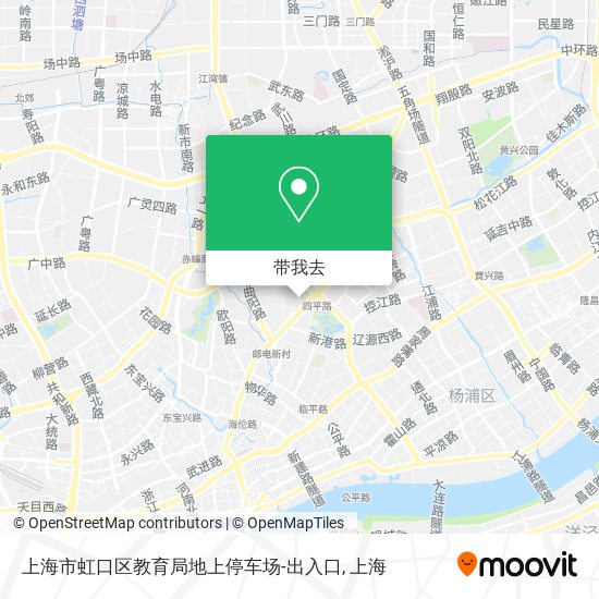 上海市虹口区教育局地上停车场-出入口地图