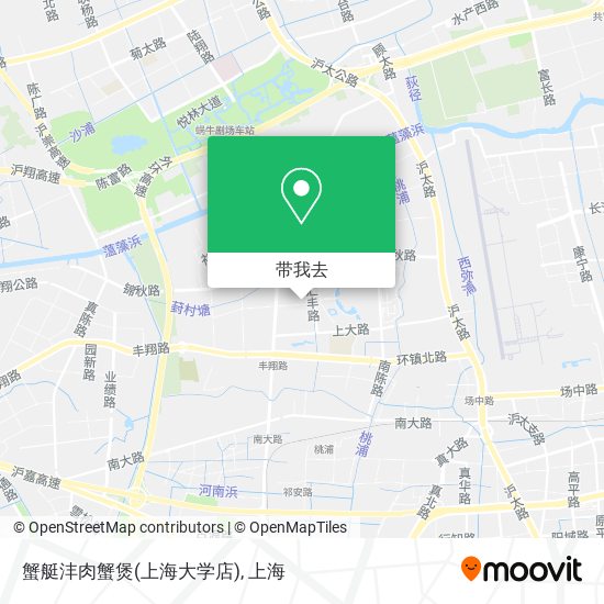 蟹艇沣肉蟹煲(上海大学店)地图