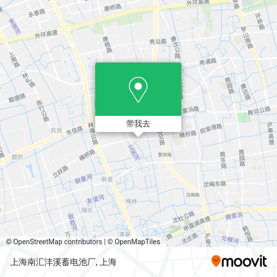上海南汇沣溪蓄电池厂地图