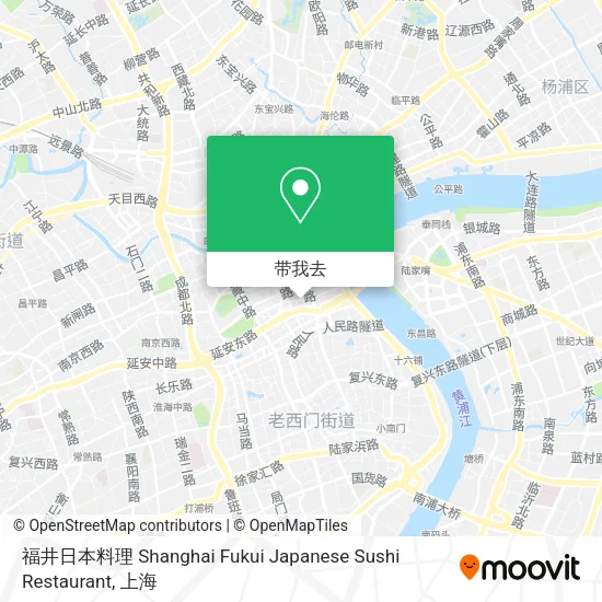 福井日本料理 Shanghai Fukui Japanese Sushi Restaurant地图