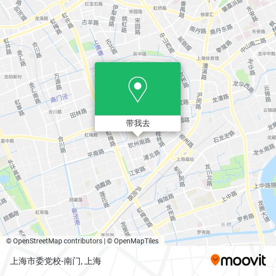 上海市委党校-南门地图