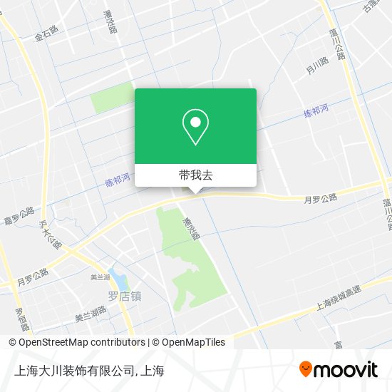 上海大川装饰有限公司地图