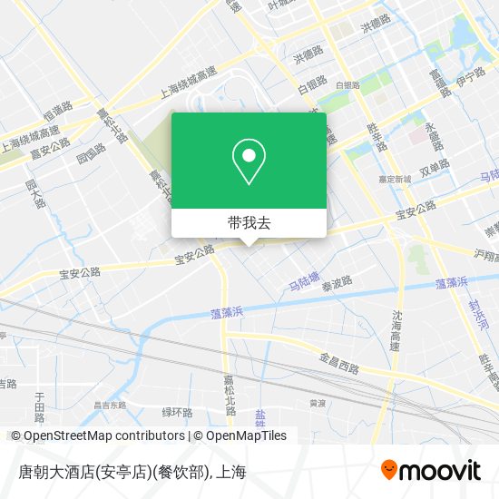唐朝大酒店(安亭店)(餐饮部)地图
