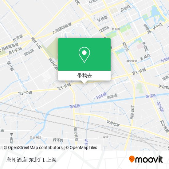 唐朝酒店-东北门地图