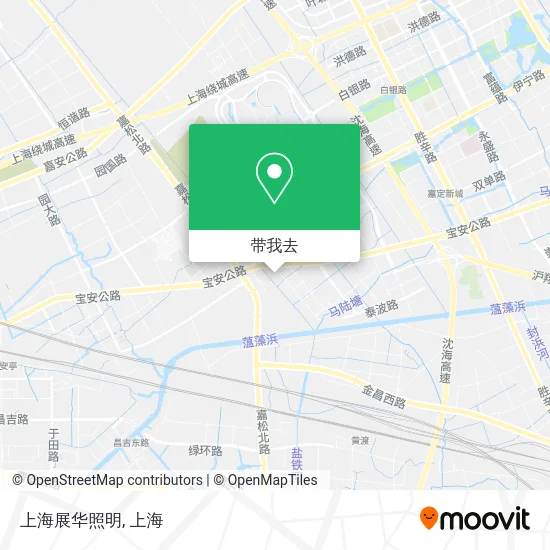 上海展华照明地图