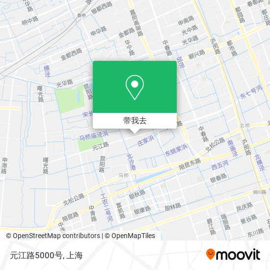 元江路5000号地图