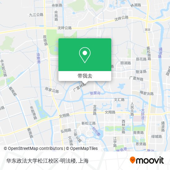 华东政法大学松江校区-明法楼地图
