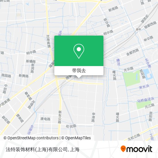 法特装饰材料(上海)有限公司地图