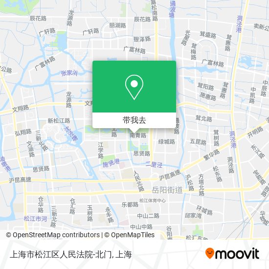 上海市松江区人民法院-北门地图