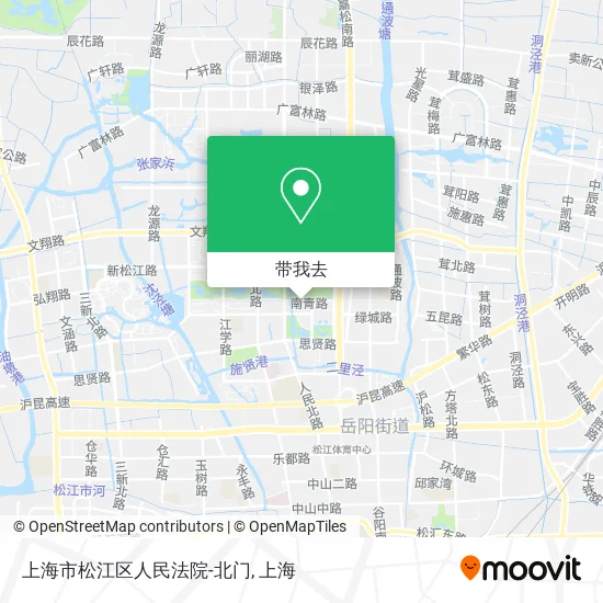 上海市松江区人民法院-北门地图