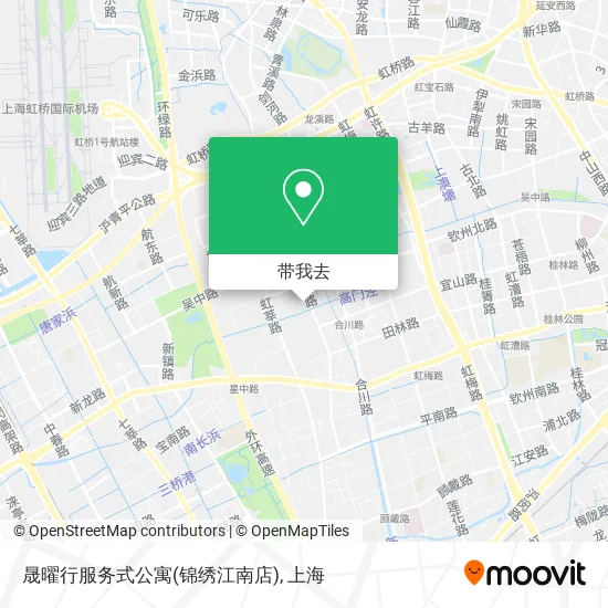 晟曜行服务式公寓(锦绣江南店)地图