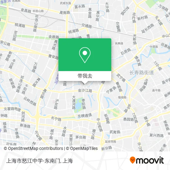 上海市怒江中学-东南门地图
