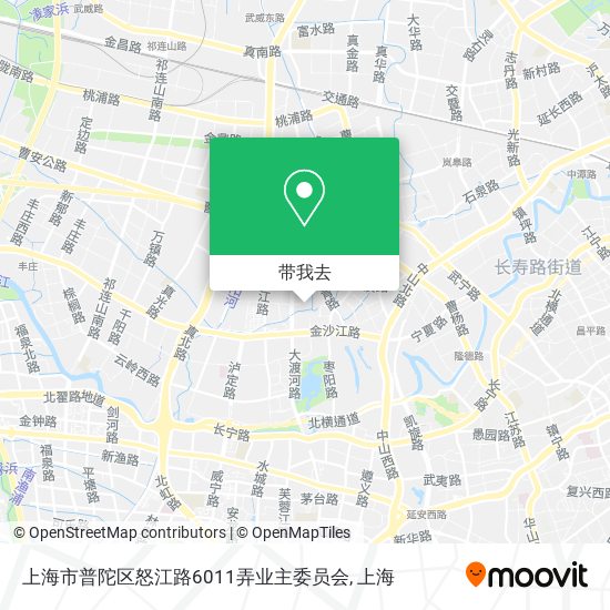 上海市普陀区怒江路6011弄业主委员会地图
