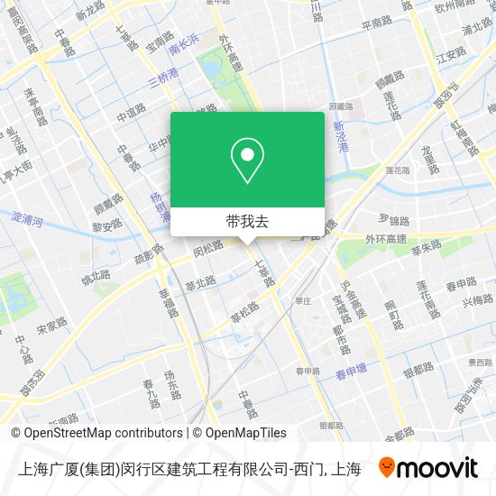 上海广厦(集团)闵行区建筑工程有限公司-西门地图