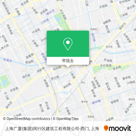 上海广厦(集团)闵行区建筑工程有限公司-西门地图