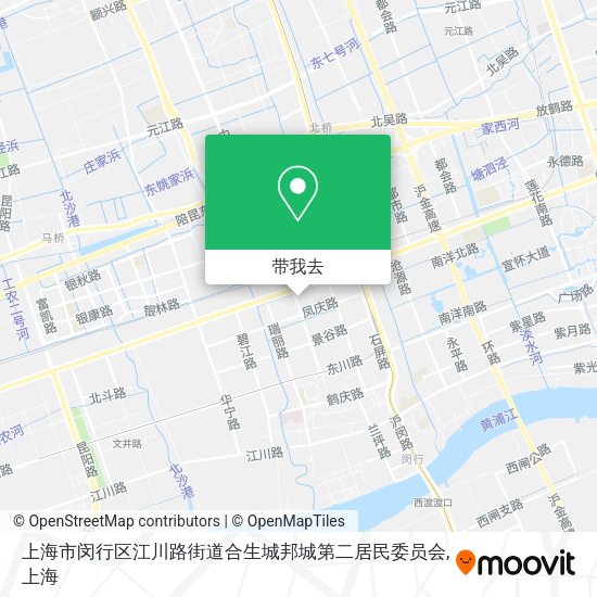 上海市闵行区江川路街道合生城邦城第二居民委员会地图