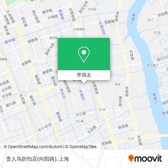 贵人鸟折扣店(向阳路)地图