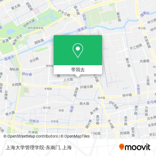 上海大学管理学院-东南门地图