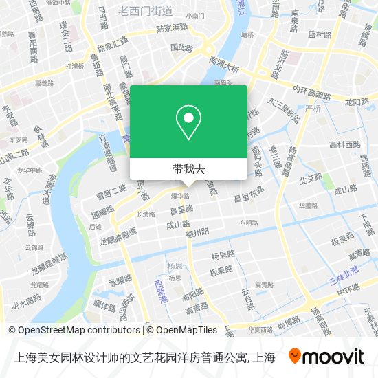 上海美女园林设计师的文艺花园洋房普通公寓地图