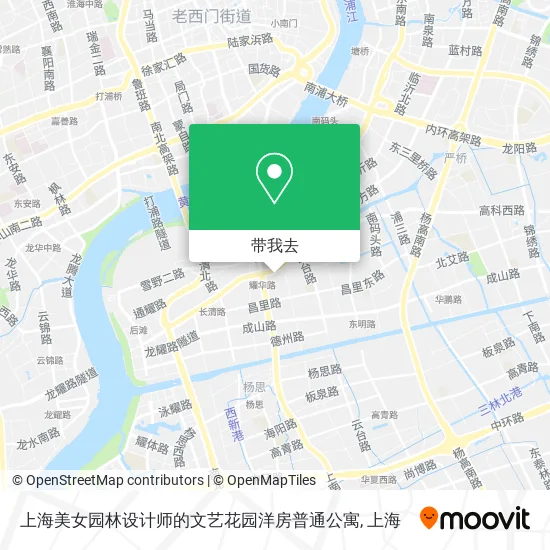 上海美女园林设计师的文艺花园洋房普通公寓地图