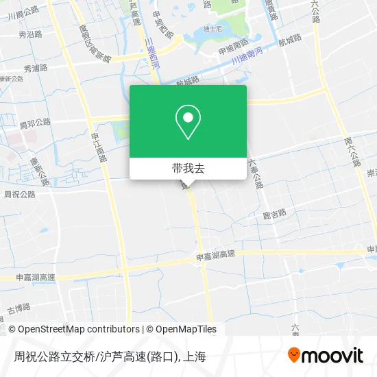 周祝公路立交桥/沪芦高速(路口)地图