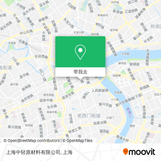 上海中轻原材料有限公司地图