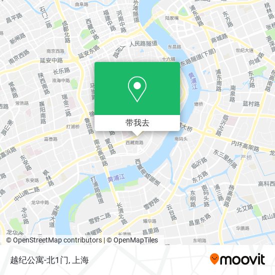 越纪公寓-北1门地图