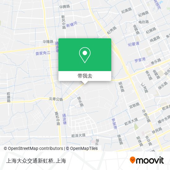 上海大众交通新虹桥地图