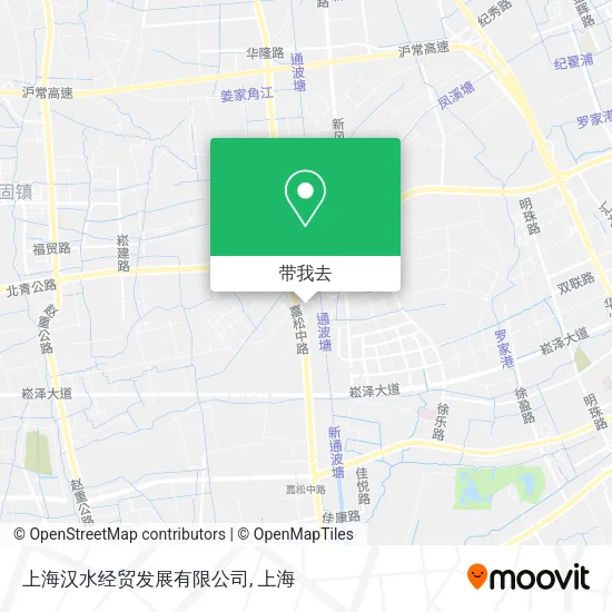 上海汉水经贸发展有限公司地图