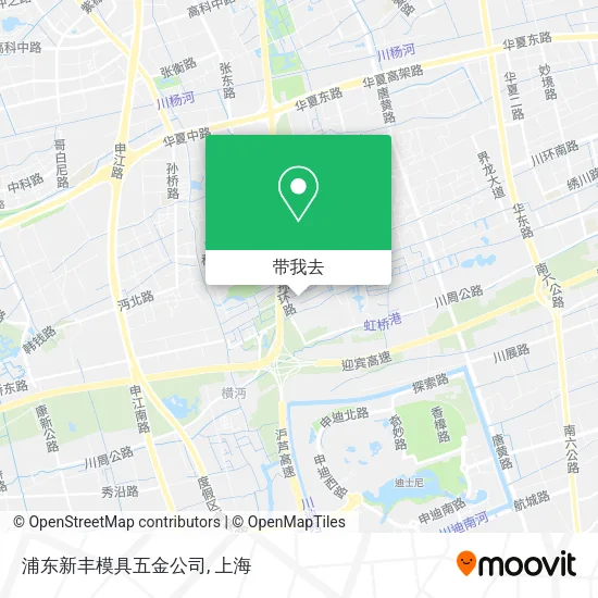浦东新丰模具五金公司地图