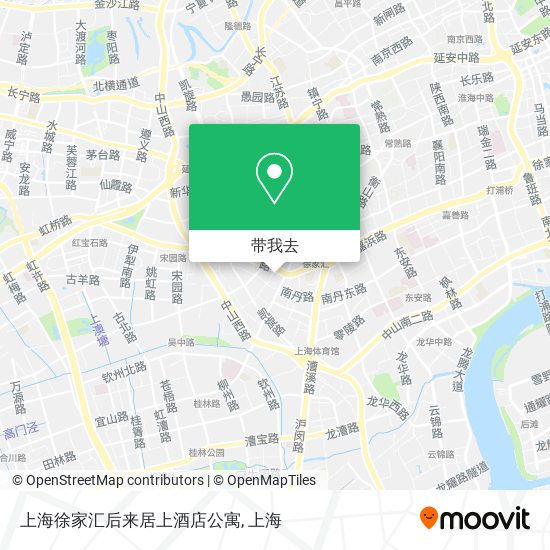 上海徐家汇后来居上酒店公寓地图