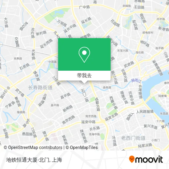 地铁恒通大厦-北门地图