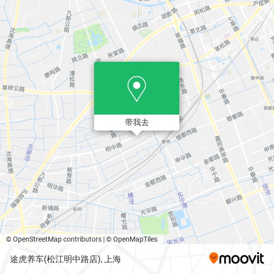 途虎养车(松江明中路店)地图