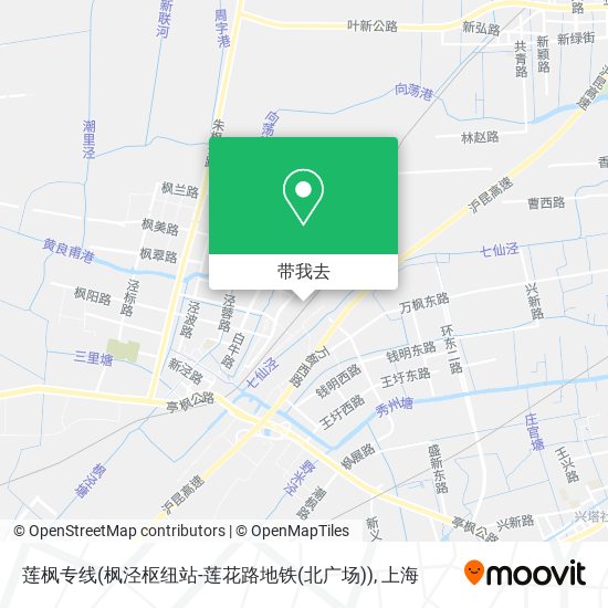 莲枫专线(枫泾枢纽站-莲花路地铁(北广场))地图