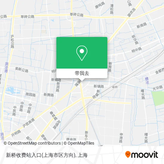 新桥收费站入口(上海市区方向)地图