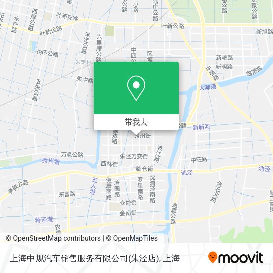 上海中规汽车销售服务有限公司(朱泾店)地图