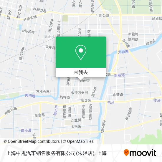 上海中规汽车销售服务有限公司(朱泾店)地图