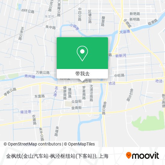 金枫线(金山汽车站-枫泾枢纽站(下客站))地图