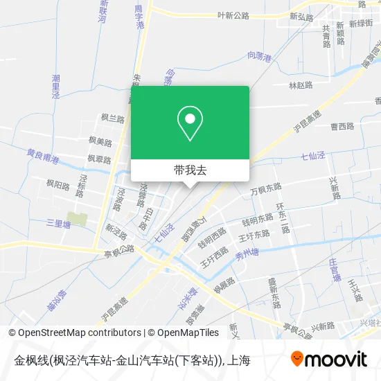 金枫线(枫泾汽车站-金山汽车站(下客站))地图