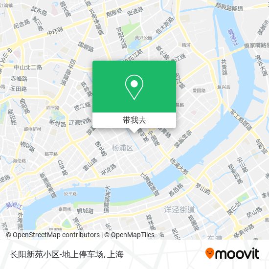 长阳新苑小区-地上停车场地图