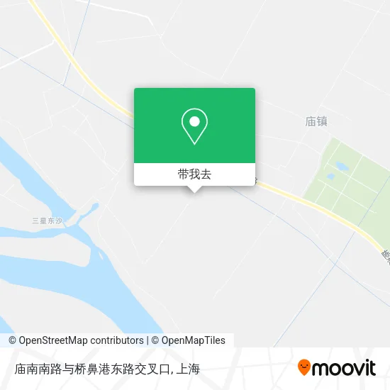 庙南南路与桥鼻港东路交叉口地图